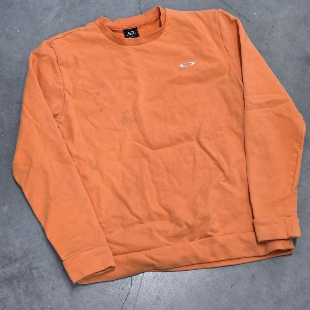 90s Vintage Orange Oakley Software sweater y2k era 00s